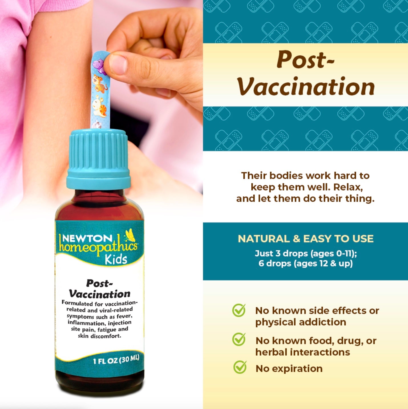 Kids Post-Vaccination, 1oz, Newton Homeopathics
