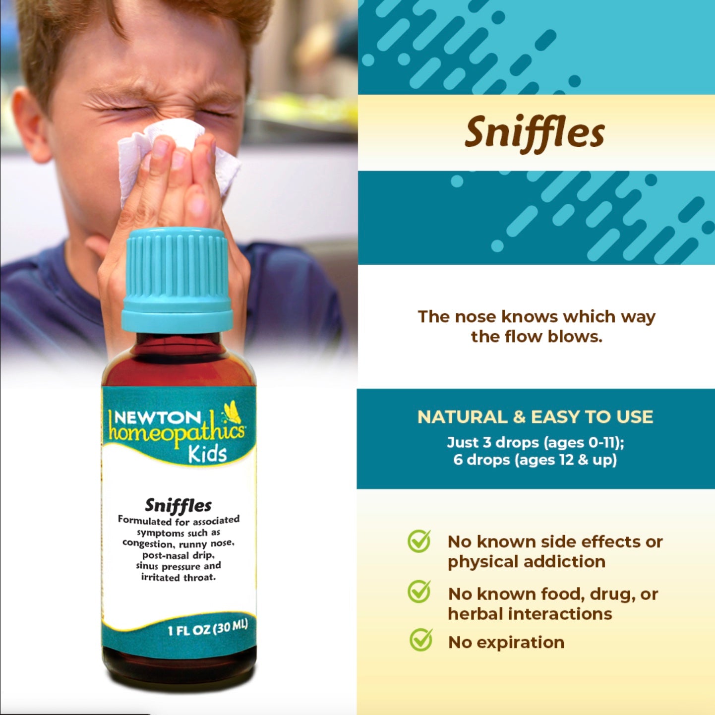 Kids Sniffles, 1oz, Newton Homeopathics