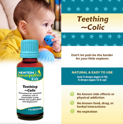 Kids Teething & Colic, 1oz, Newton Homeopathics