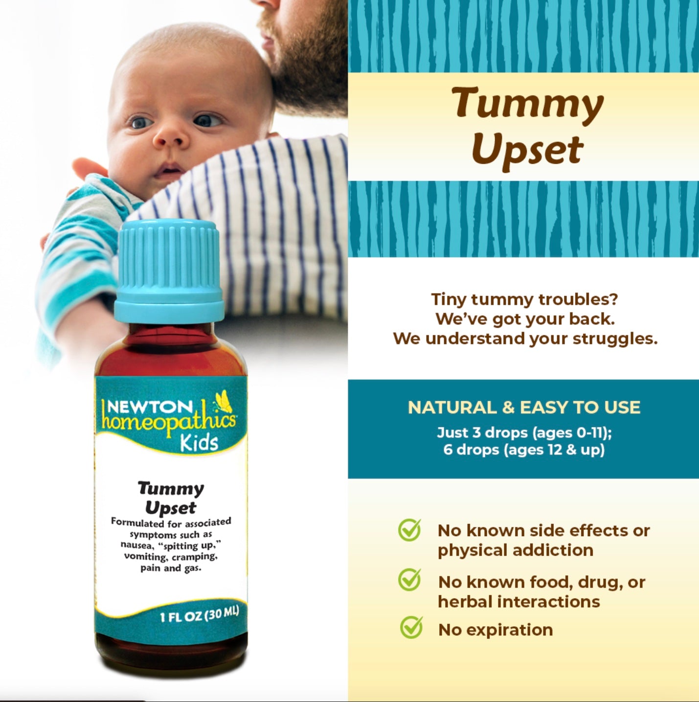 Kids Tummy Upset, 1oz, Newton Homeopathics