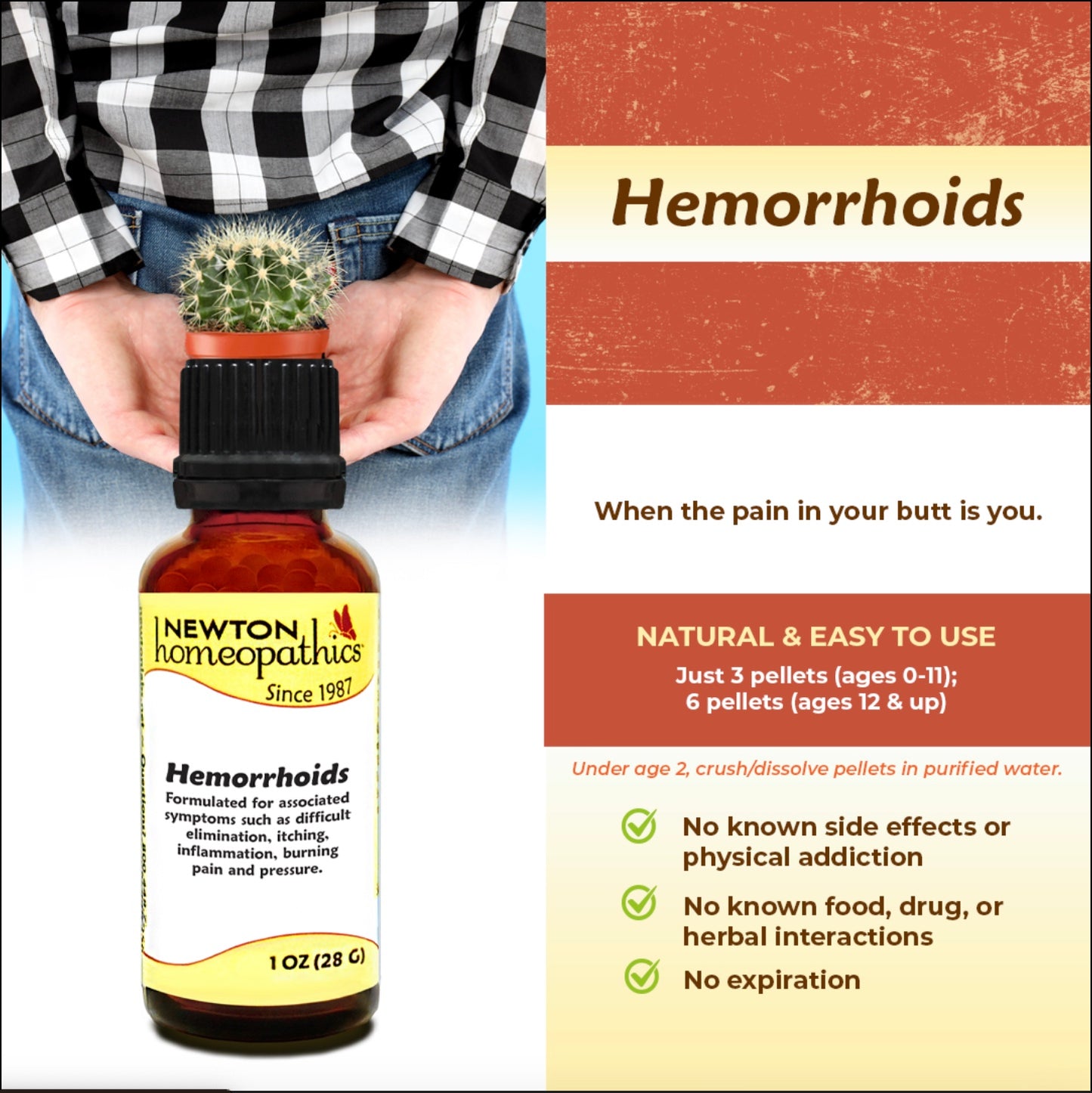 Hemorrhoids, 1oz, Newton Homeopathics