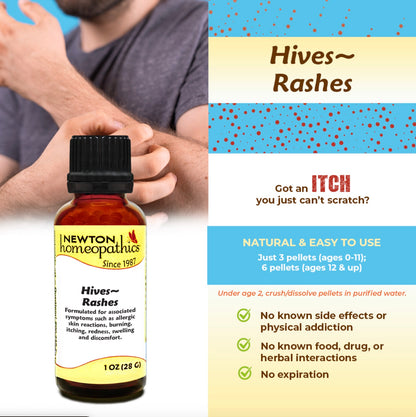 Hives & Rashes, 1oz, Newton Homeopathics