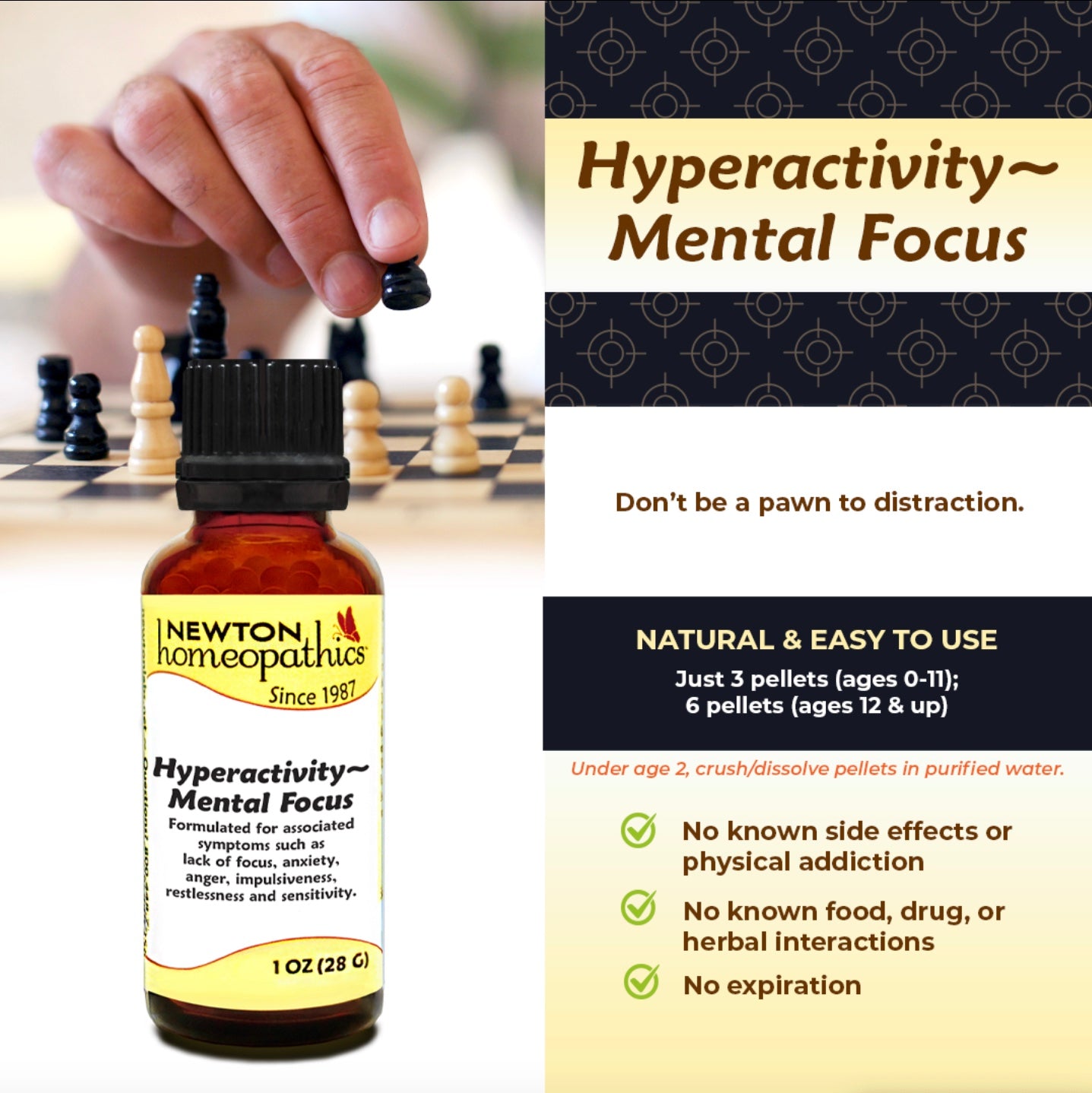 Hyperactivity & Mental Focus, 1oz, Newton Homeopathics