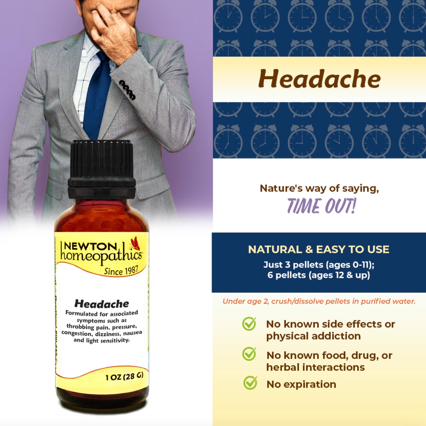 Headache, 1oz, Newton Homeopathics