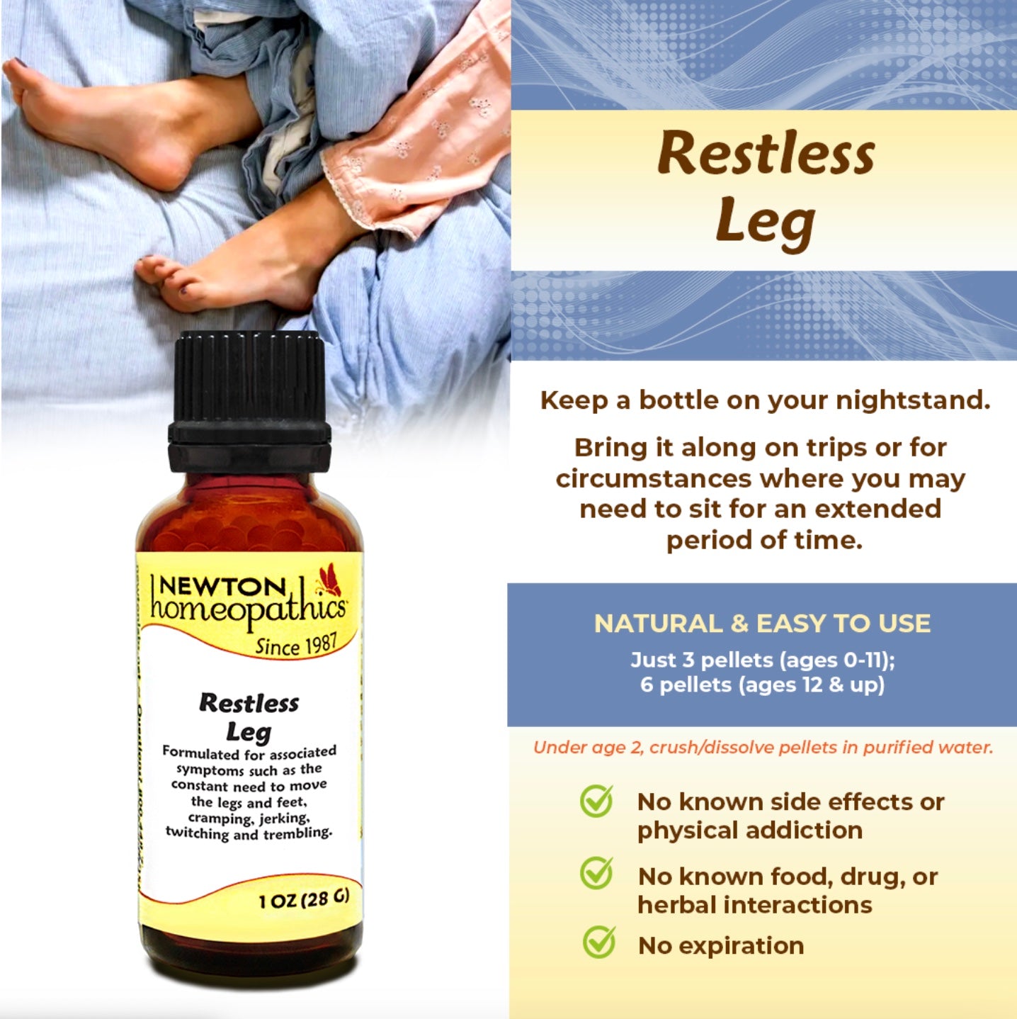 Restless Leg, 1oz, Newton Homeopathics