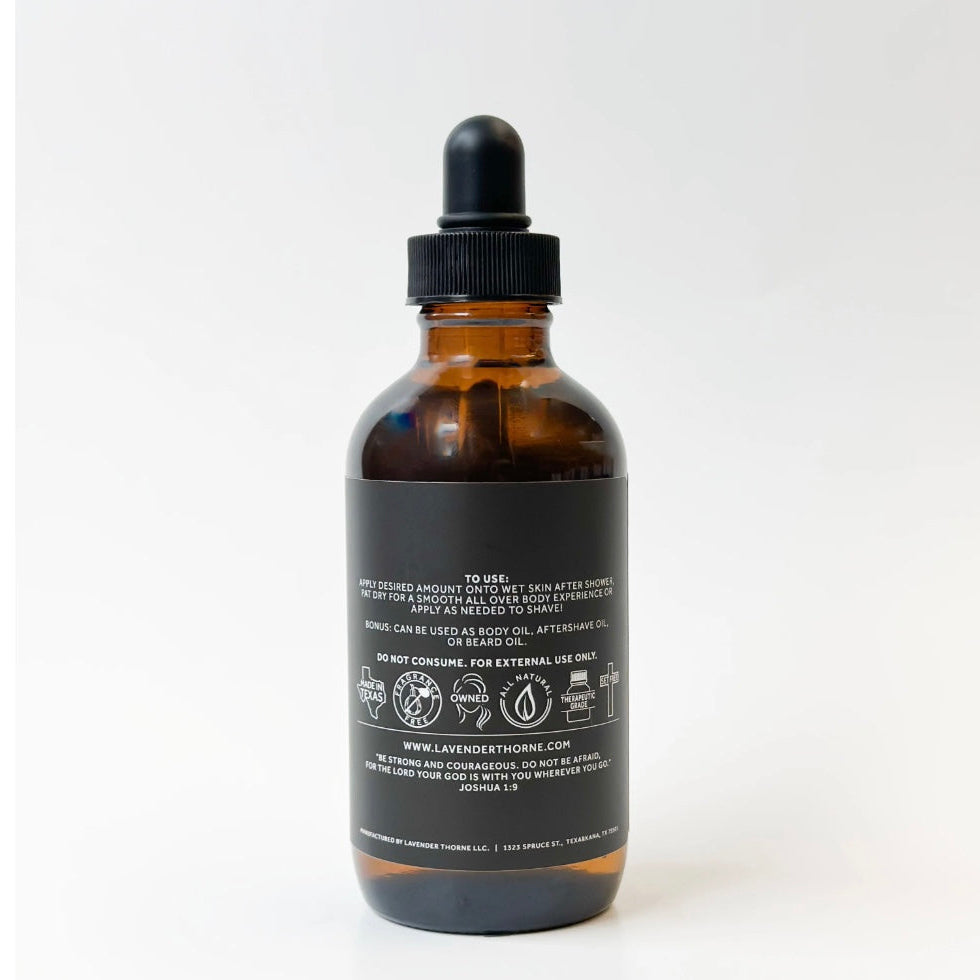 Shower & Shave Oil, 4oz, Lavender Thorne
