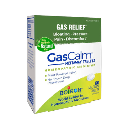 GasCalm - GAS RELIEF, Homeopathic Medicine For Gas Relief, Meltaway Tablets, Boiron