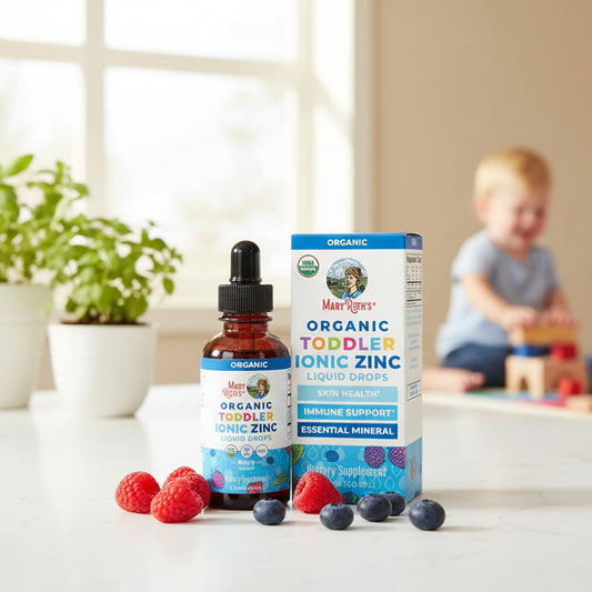 Toddler Ionic Zinc Liquid Drops, Berry, 2oz, MaryRuth Organics