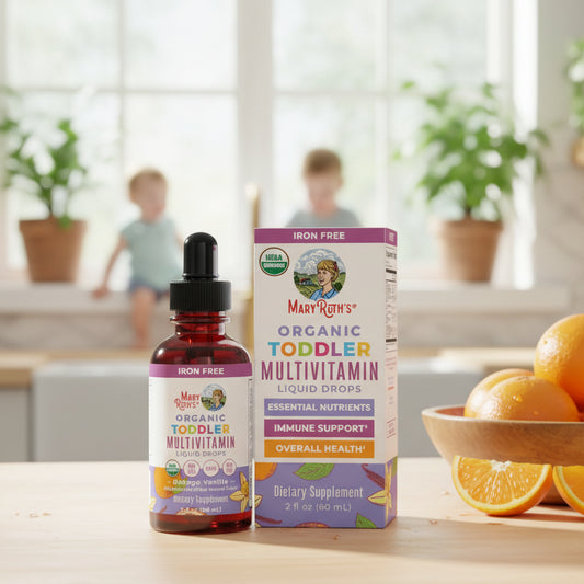 Toddler Multivitamin Liquid Drops, Orange Vanilla, 2oz, MaryRuth Organics
