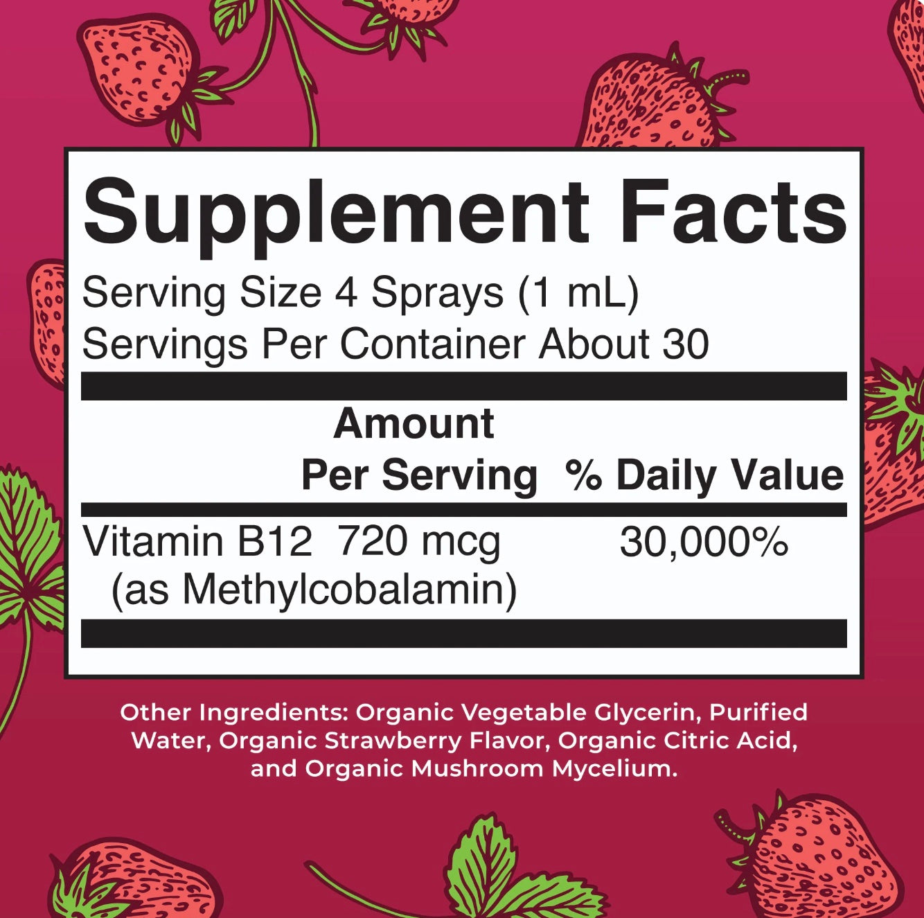 Methyl B12 Spray, 1oz, MaryRuth Organics