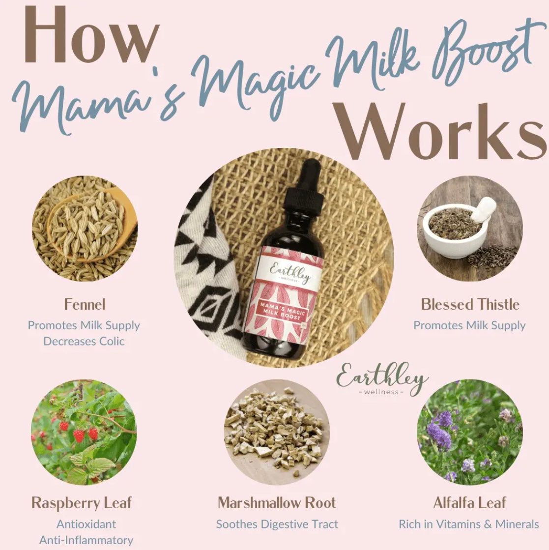 Mama's Magic Milk Boost - For a Healthy Milk Supply, Earthley
