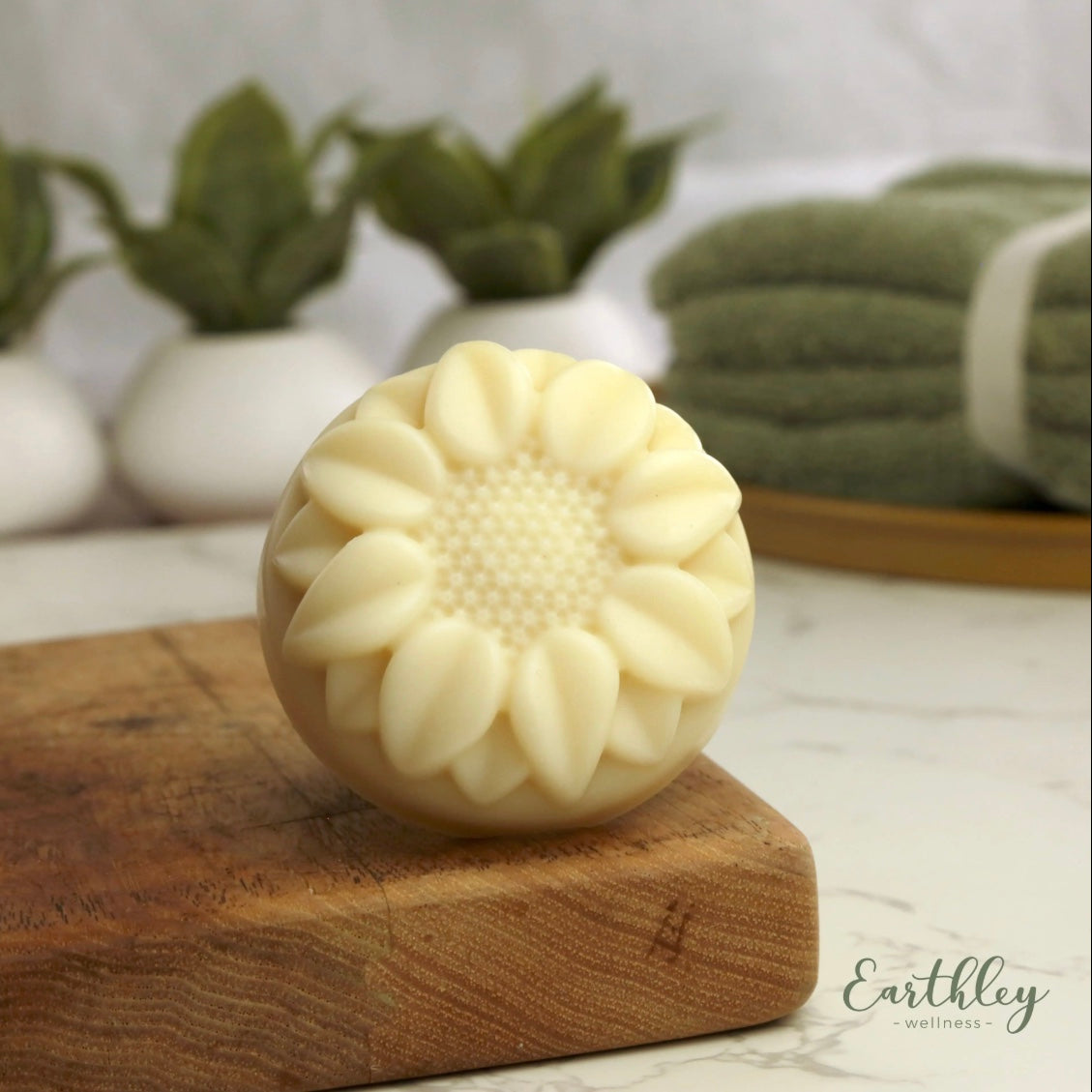 Kid's Gentle Flower Shape Body Soap, 3.5oz, Earthley