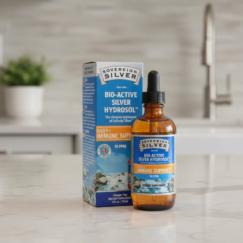 Bio-Active Silver Hydrosol, 10PPM, Sovereign Silver