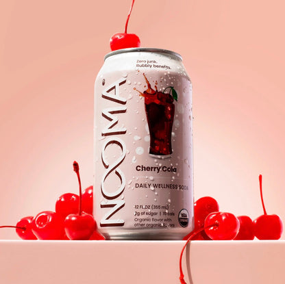 Daily Wellness Sodas -Cherry Cola, 12oz, NOOMA