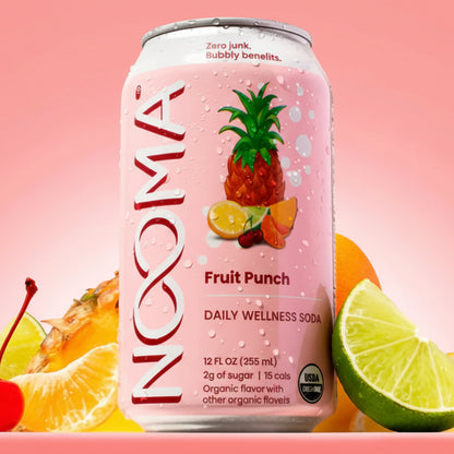 Daily Wellness Sodas - Fruit Punch, 12oz, NOOMA