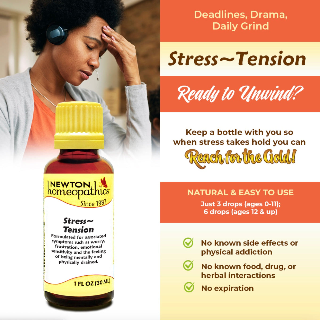 Stress & Tension, 1oz, Newton Homeopathics