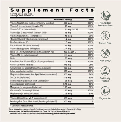 Wholesome Women's Multi 40+, 90 Capsules, We Heart Nutrition