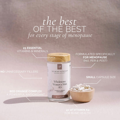 Wholesome Women's Multi 40+, 90 Capsules, We Heart Nutrition