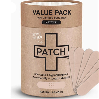 Patch Value Pack - Natural Bamboo Bandages, 100ct, PATCH