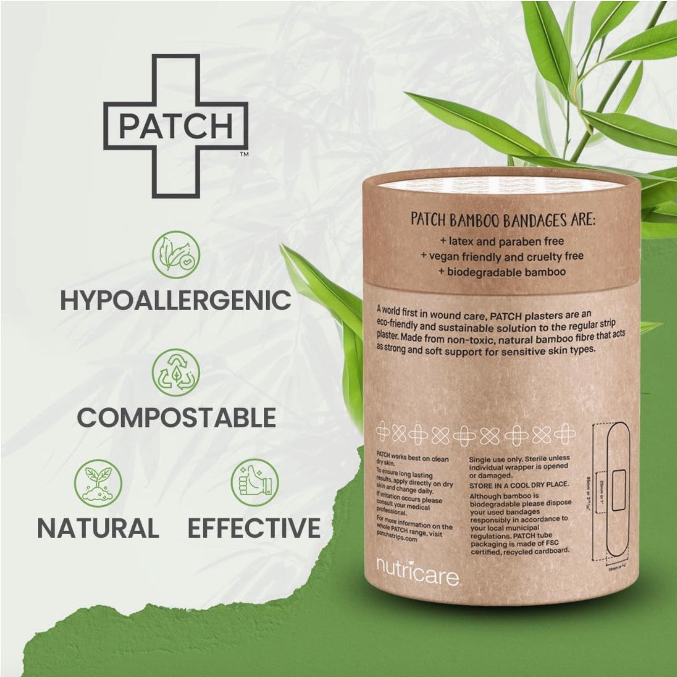 Patch Value Pack - Natural Bamboo Bandages, 100ct, PATCH