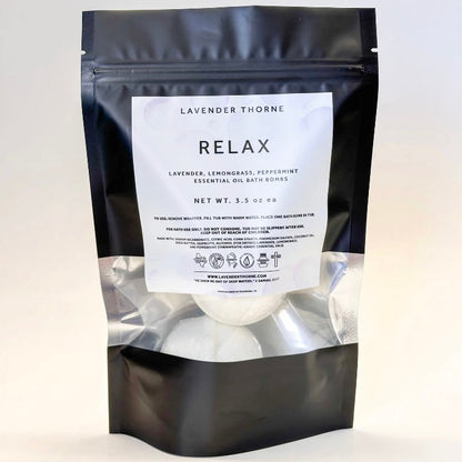 Relax - Bath Bombs, 4ct, Lavender Thorne