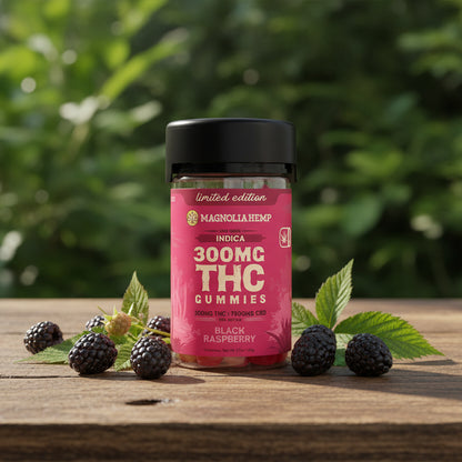 Limited Edition Hemp-Derived THC + CBD Gummies, 20mg THC + 500mg CBD, Magnolia Hemp