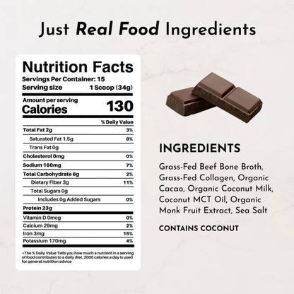 Bone Broth Protein Powder, 15 Servings, Just Ingredients