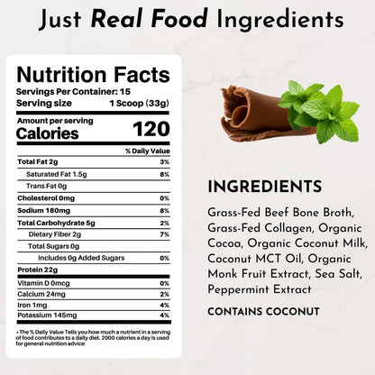 Bone Broth Protein Powder, 15 Servings, Just Ingredients