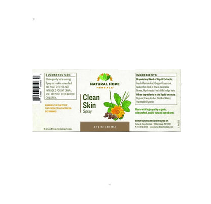 Clean Skin Spray, Natural Hope Herbals