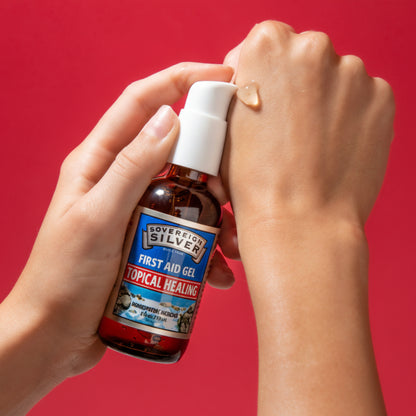 First Aid Gel - Fast Relief of Minor Wounds, Burns, and Irritations, Sovereign Silver