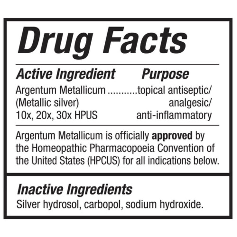 First Aid Gel - Fast Relief of Minor Wounds, Burns, and Irritations, Sovereign Silver