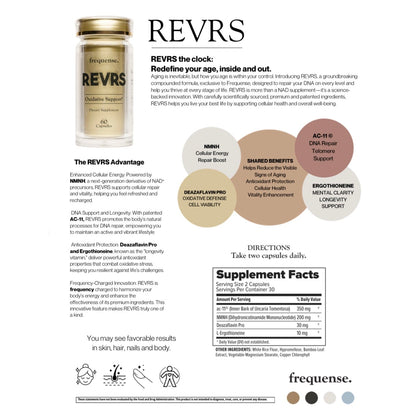 REVRS, NMNH & NAD+ Support, 60 Capsules, Frequense