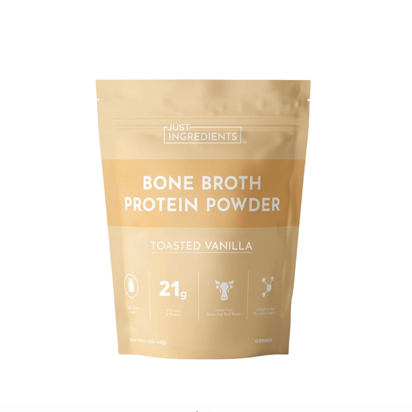 Bone Broth Protein Powder, 15 Servings, Just Ingredients