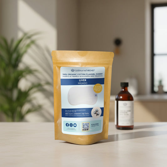 100% Organic Cotton Flannel Insert - Liver, Queen Of The Thrones