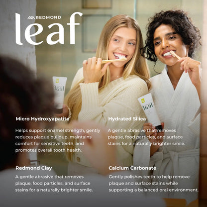 Leaf Micro Hydroxyapetite Toothpaste, 4oz, Redmond Life