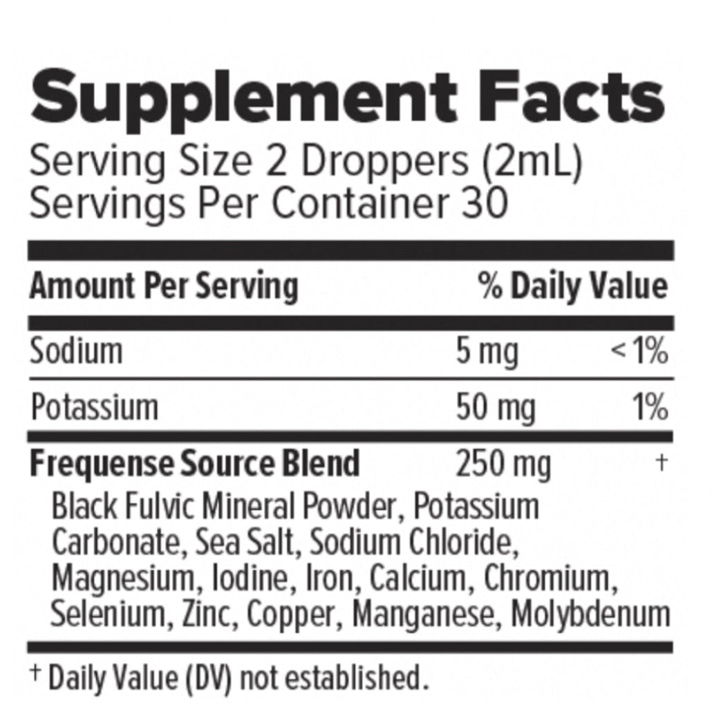 Source Trace Minerals, Frequense