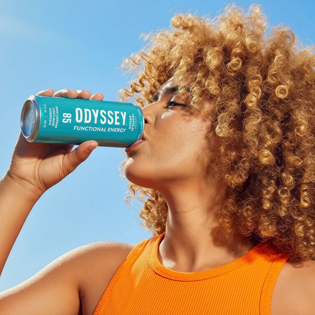 Tropical Breeze Sparkling Energy Drink, ENERGY + FOCUS + MOOD, Odyssey