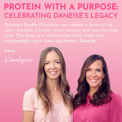 Daneise's Double Chocolate Protein Powder, 25 Servings, Just Ingredients