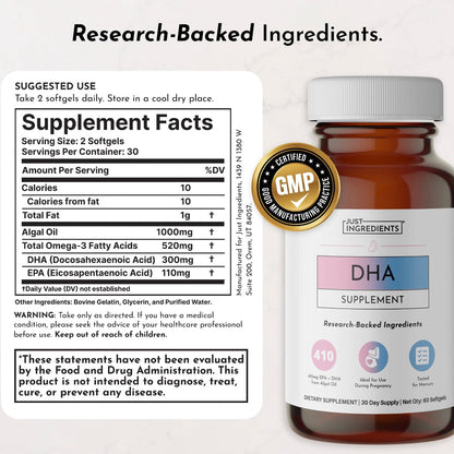 Prenatal & Postnatal + DHA, Just Ingredients
