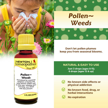 Pollen - Weeds, 1oz, Newton Homeopathics