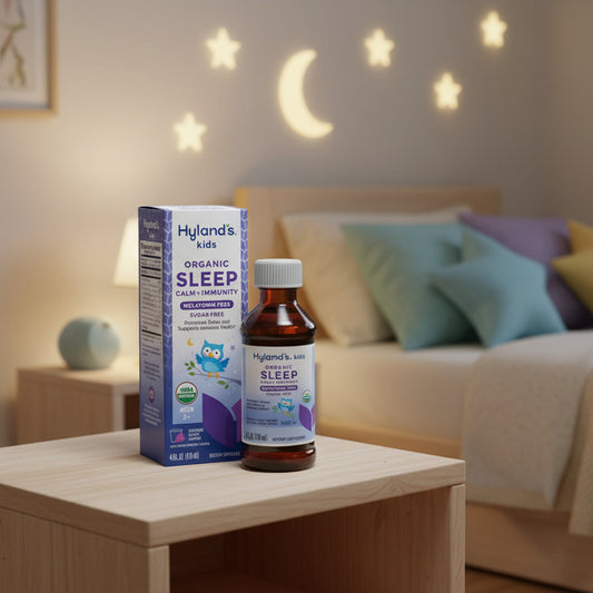 Kids Organic Sleep Calm + Immunity Liquid: Melatonin-Free, 4oz, Hyland's