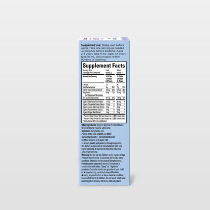 Kids Organic Sleep Calm + Immunity Liquid: Melatonin-Free, 4oz, Hyland's