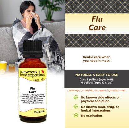 Flu Care, 1oz, Newton Homeopathics
