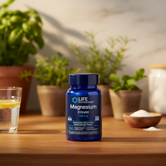Magnesium Citrite, 100mg, 100 Capsules, Life Extension