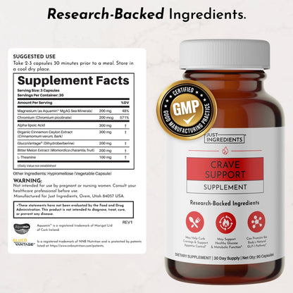 Crave Support, 90 Capsules, Just Ingredients