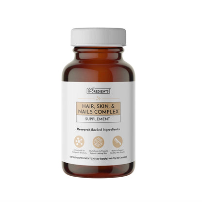 Hair, Skin, and Nails Complex, 90 Capsules, Just Ingredients