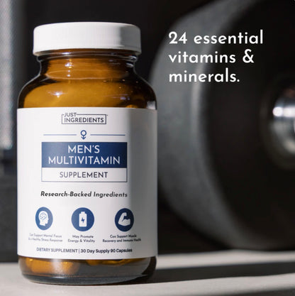 Men's Multivitamin, 90 Capsules, Just Ingredients