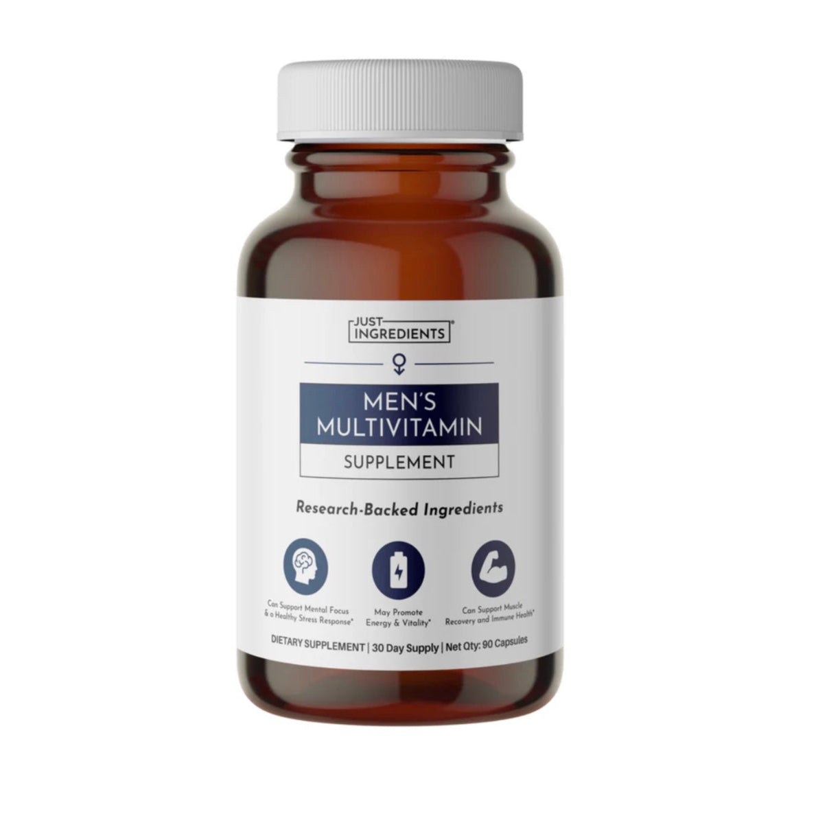 Men's Multivitamin, 90 Capsules, Just Ingredients