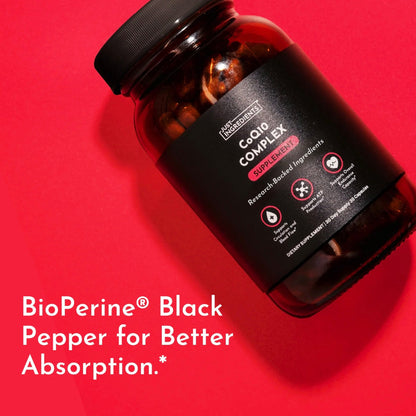 CoQ10 Complex Supplement, 30 Capsules, Just Ingredients
