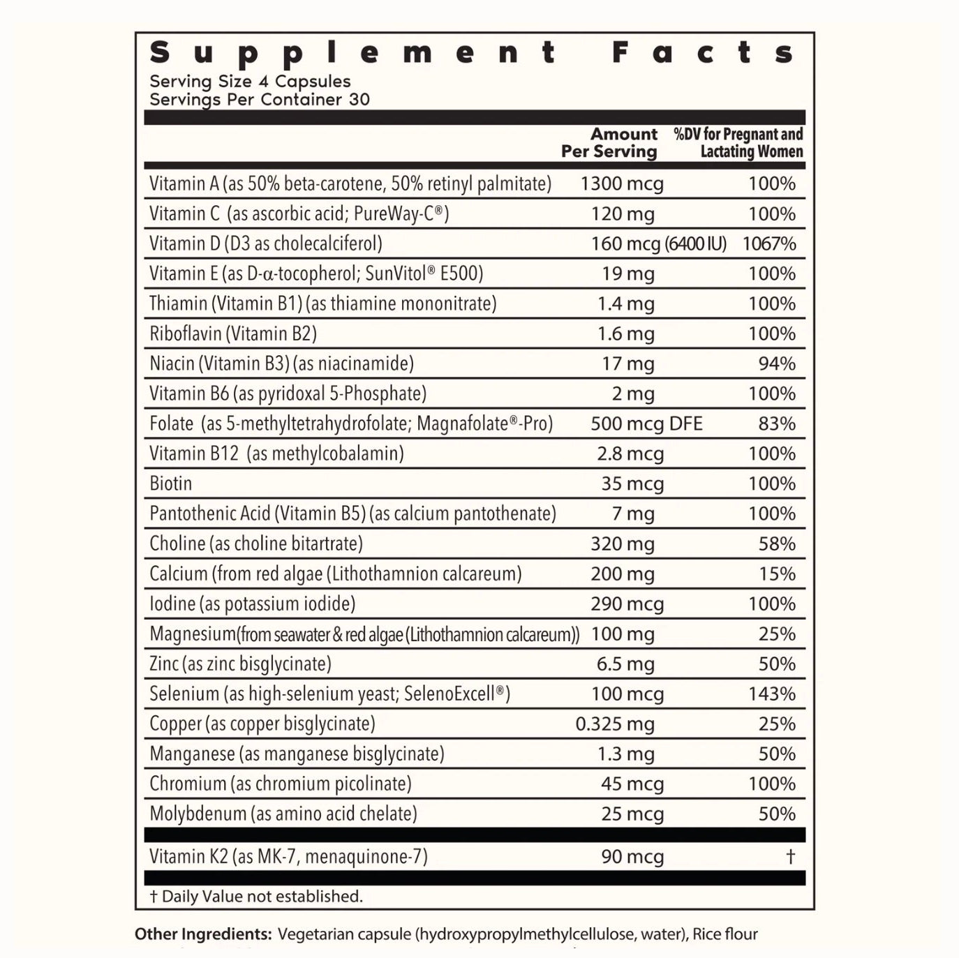 Wholesome Postnatal, 120 Capsules, We Heart Nutrition